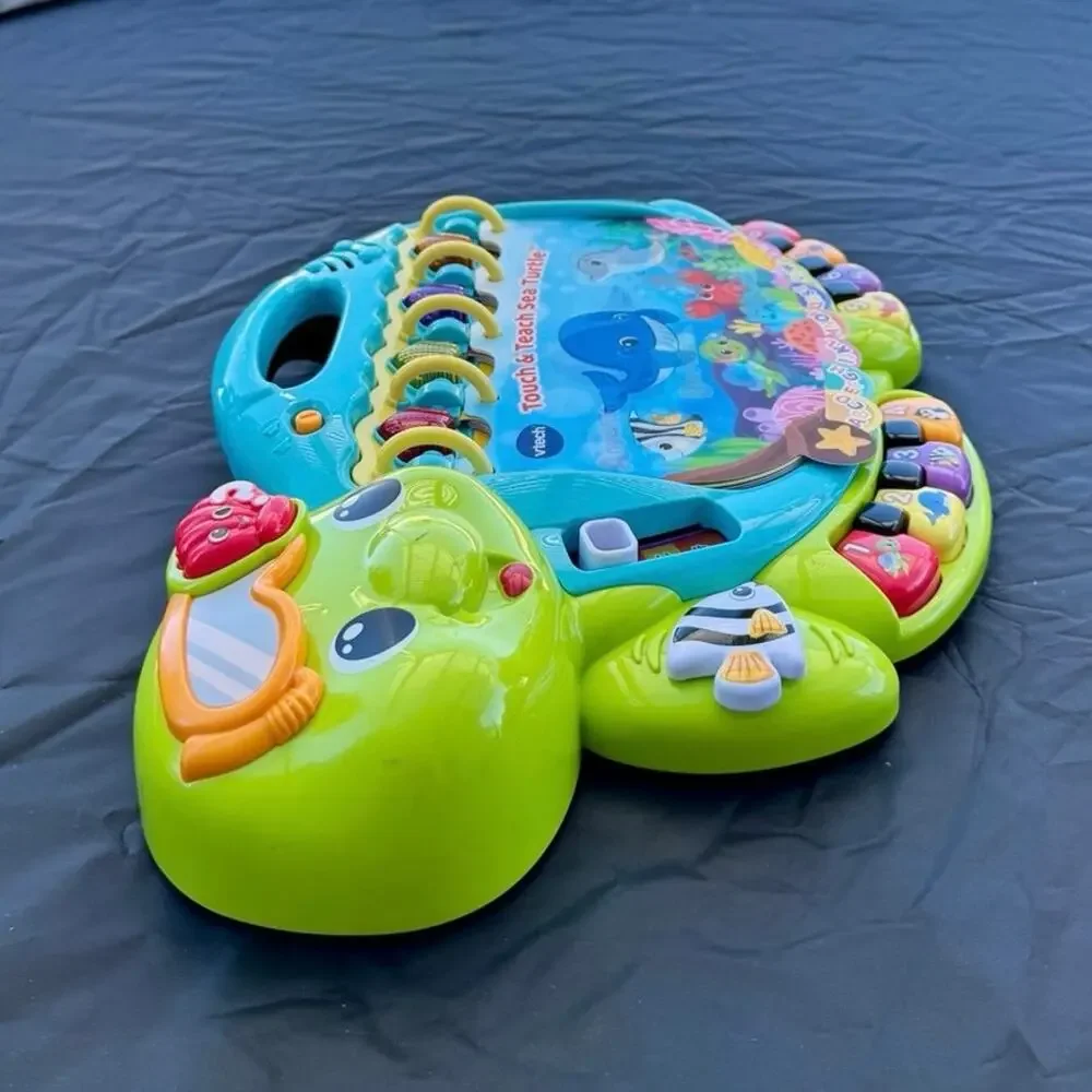 VTech Touch & Teach Sea Turtle Interactive Learning Toy Book Toddler 12-36M